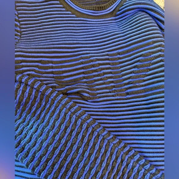 Kenzo Paris Logo Crewneck Sweater, Size S, Black and Blue - Picture 7 of 7